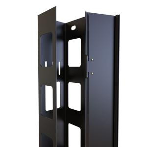 Hammond Manufacturing C4VCM42BK1 24U Vertical Cable Manager
