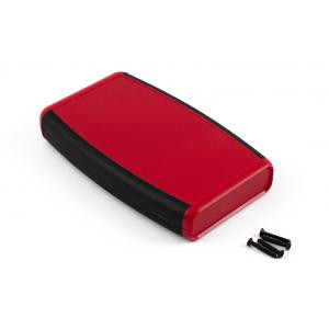 Hammond Manufacturing 1553DRDBK red ABS w/ black soft side hand held enclosure 5.80x3.50x0.98