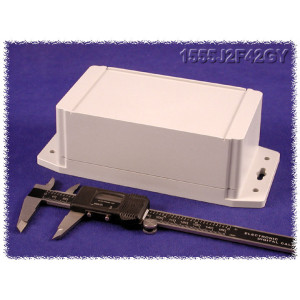 Hammond Manufacturing 1555JF42GY RAL7035 grey watertight plastic enclosure, flange