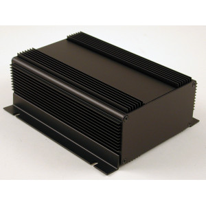 Hammond Manufacturing 1455NHD1601BK extruded aluminum enclosure; black