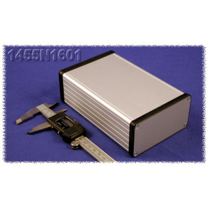 Hammond Manufacturing 1455N1601 extruded aluminum enclosure w/ metal end panels