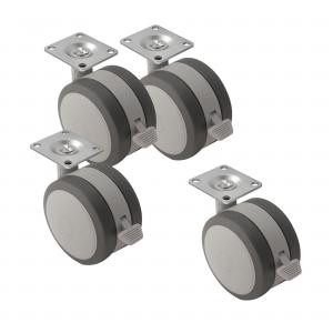 Hammond Manufacturing 1425BLSOFT Soft Grip Cabinet Caster Set