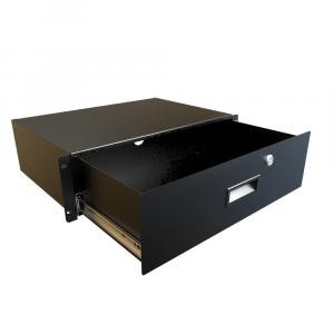 Hammond Manufacturing RDRW1900512BK1 Rack Mount Locking Storage Drawer
