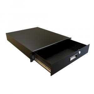 Hammond Manufacturing RDRW1900322BK1 Rack Mount Locking Storage Drawer