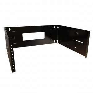 Hammond Manufacturing APB19007BK1 4U Adjustable Depth Hinged Wall Rack