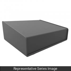 Hammond Manufacturing 1456FG4BKBK Sloped Aluminum Console Enclosure