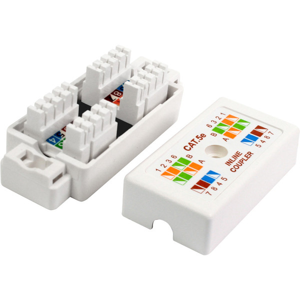 Quest NCB-5008 Cat5E White Inline UTP Punch Down Coupler