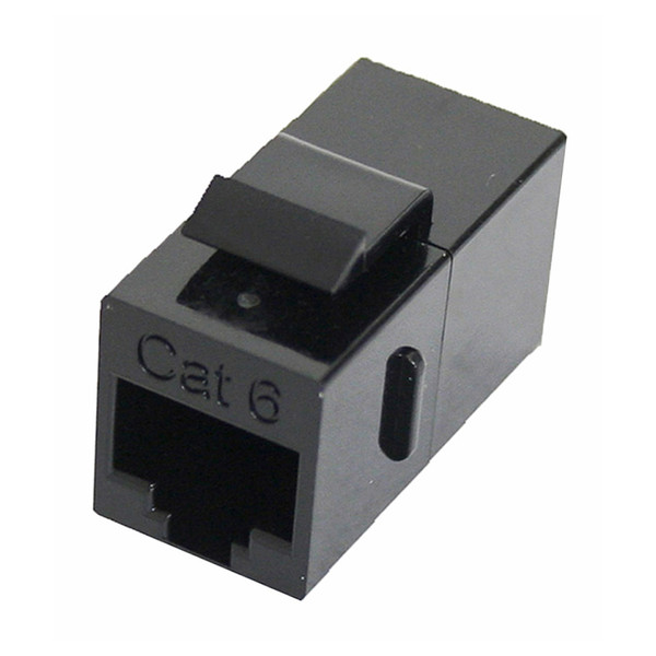 Quest NKJ-6002 Cat6 Black Keystone Inline Coupler