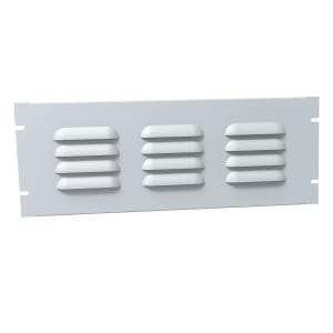 Hammond Manufacturing PVLL19007LG2 4U Louvered Steel Rack Panel