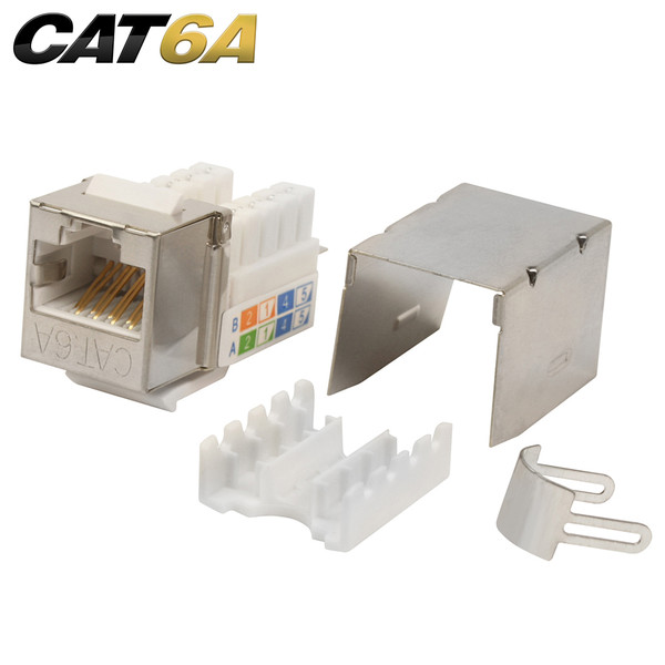 Quest NKJ-6969 Cat6A Shielded 90 Degree Keystone Jack