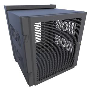 Hammond Manufacturing HWM2412U20BK 12U Swing-Out Sectional Vented-Door Wall Mount Rack Cabinet