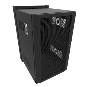 Hammond Manufacturing HWM2420U26BK 20U Swing-Out Sectional Vented-Door Wall Mount Rack Cabinet