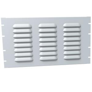 Hammond Manufacturing PVLL19010LG2 6U Louvered Steel Rack Panel