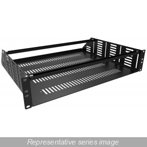 Hammond Manufacturing RACSV190715BK1 4U Two Post Mounting Clamping Shelf