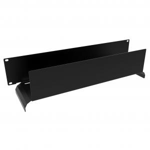 Hammond Manufacturing WCT2UBK 2U Horizontal Waterfall Cable Management Trough