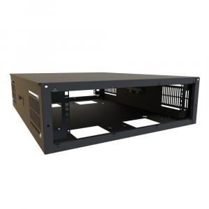 Hammond Manufacturing SDC243U31BK 3U  Slim Wall & Floor Rack Cabinet