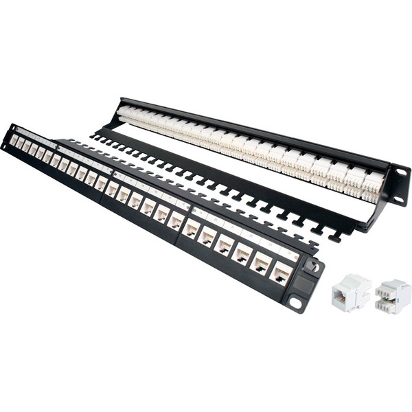 Quest NPP-3224 24-Port 1U Cat6A UTP Patch Panel