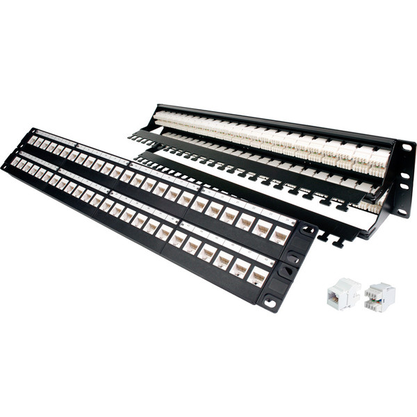 Quest NPP-3248 48-Port 2U Cat6A UTP Patch Panel