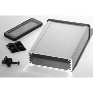 Hammond Manufacturing 1457J1201E EMI/RFI shielded extruded aluminum enclosure