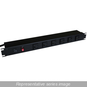 Hammond Manufacturing 1582T6C1 19" RACK MOUNT, 6 REC ON FRONT
