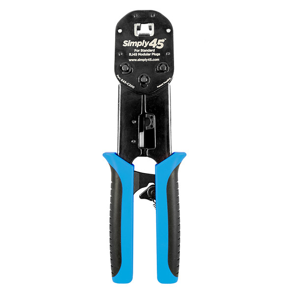 Simply45 S45-C200 Standard WE/SS 8P8C Unshielded & Internal Ground Universal RJ45 Crimp Tool
