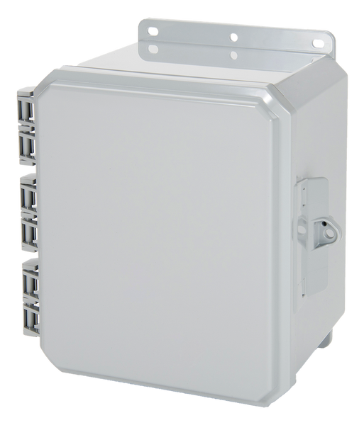 Integra P10086 10" x 8" x 6" High Impact Polycarbonate Hinged Enclosure