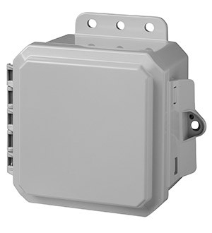 Integra P4043LP 4" x 4" x 3" High Impact Polycarbonate Hinged Enclosure