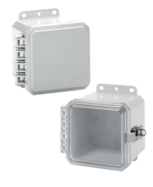Integra P5053LPCLL 5" x 5" x 3" High Impact Polycarbonate Hinged Enclosure