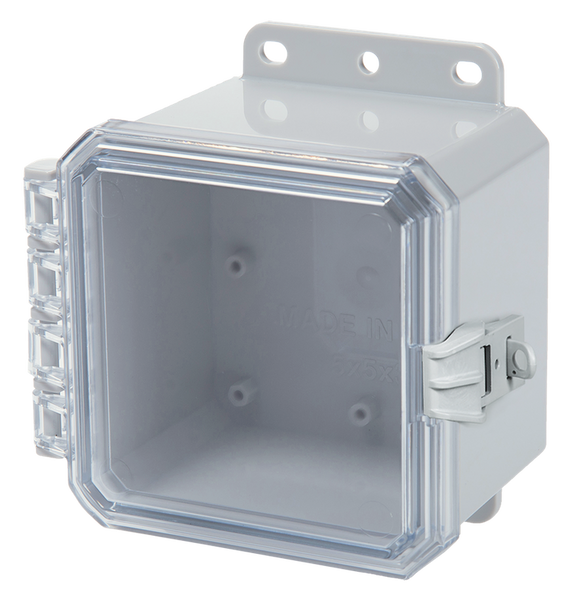 Integra P5053CNL 5" x 5" x 3" High Impact Polycarbonate Hinged Enclosure