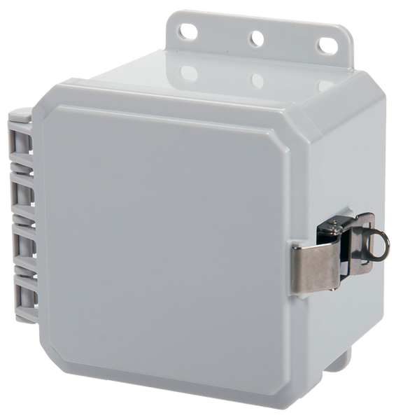 Integra P5053LL 5" x 5" x 3" High Impact Polycarbonate Hinged Enclosure