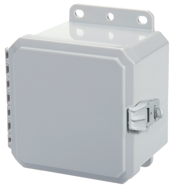 Integra P5053LPNL 5" x 5" x 3" High Impact Polycarbonate Hinged Enclosure