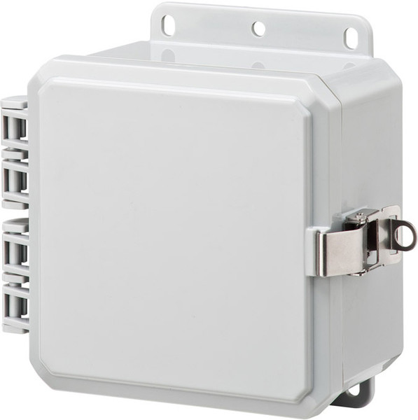 Integra P6063LL 6" x 6" x 3" High Impact Polycarbonate Hinged Enclosure