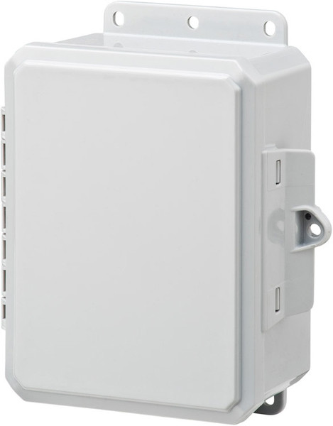 Integra P8063LP 8" x 6" x 3" High Impact Polycarbonate Hinged Enclosure