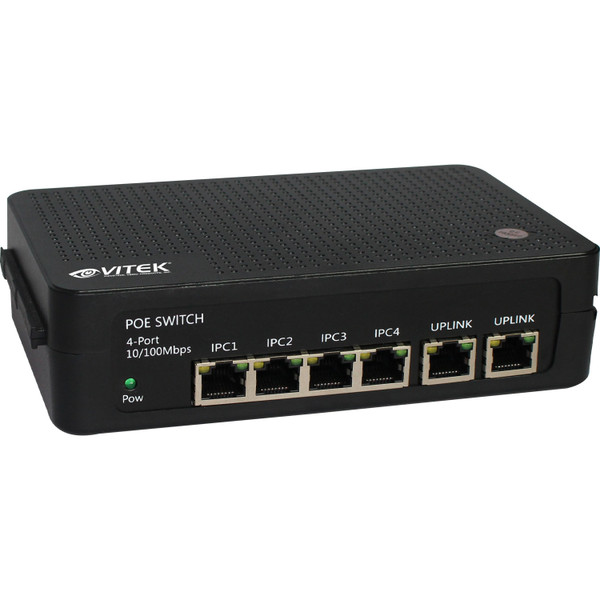 Vitek VT-4P65 6-Port Compact Switch