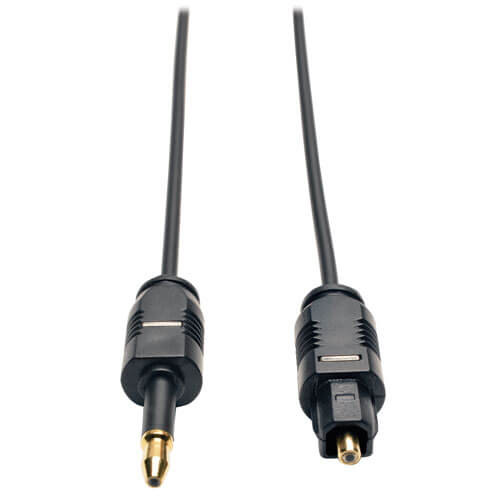 Tripp-Lite A104-02M 6Ft Ultra Thin Toslink to Mini Toslink Digital SPDIF Audio Cable