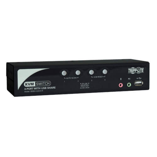 Tripp-Lite B006-VUA4-K-R 4-Port KVM Switch