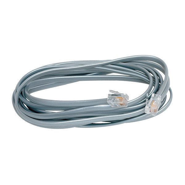 Quest NCO-4107 SILVER SATIN MODULAR CORD, RJ11, CROSS-WIRED - 7 FT