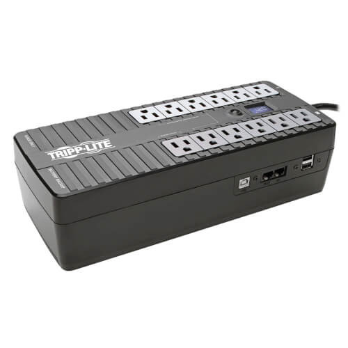 Tripp-Lite ECO900LCDU2 900VA 480W UPS Eco Green Desktop Battery Back Up