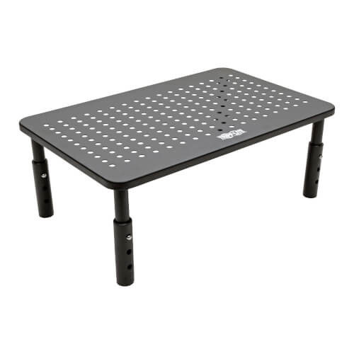 Tripp-Lite MR1411M Desktop Metal Height Adjustable Black Monitor Riser Stand