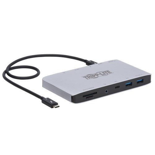 Tripp-Lite MTB3-DOCK-03 Thunderbolt 3 Dock Dual Display 8K DisplayPort USB A/C Hub Gbe