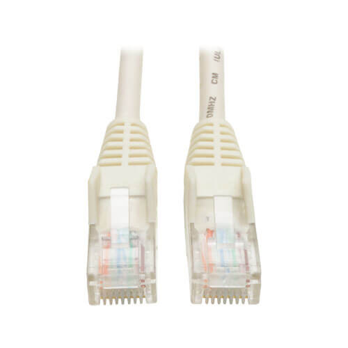 Tripp-Lite N001-010-WH 10Ft White Cat5E 350MHz Snagless Patch Cable