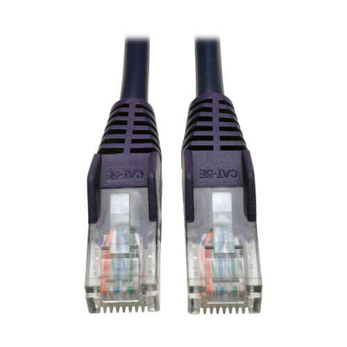 Tripp-Lite N001-025-PU 25Ft Purple Cat5E 350MHz Snagless Patch Cable