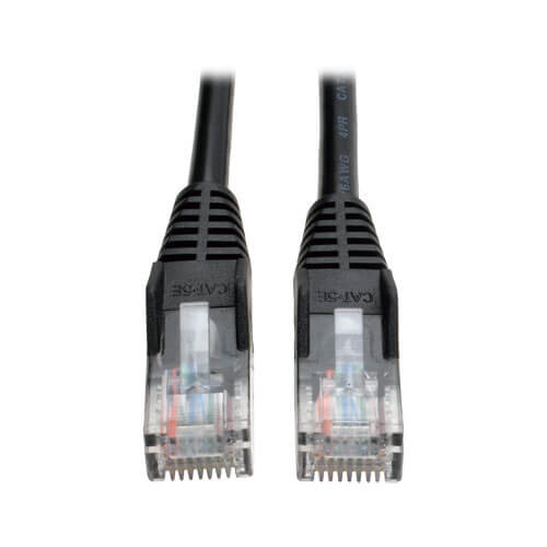 Tripp-Lite N001-050-BK 50Ft Black Cat5E 350MHz Snagless Patch Cable