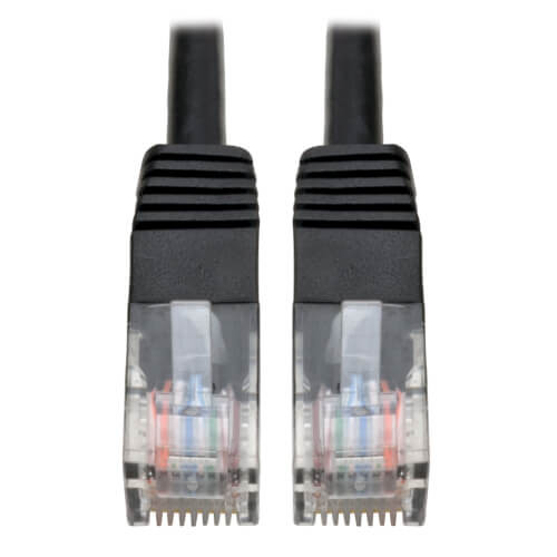 Tripp-Lite N002-012-BK 12Ft Black Cat5E 350MHz Molded Patch Cable