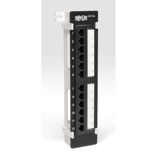 Tripp-Lite N050-012 12-Port Cat5e Cat5 Wall Mount Patch Panel