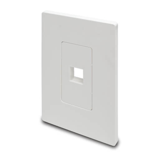 Tripp-Lite N080-101 Single-Gang 1-Port Wall Plate Keystone Cat5/6 USB HDMI Dport RCA