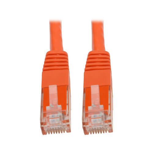 Tripp-Lite N200-006-OR Cat6 Cat5e Gigabit Molded Patch Cable RJ45 M/M 550MHz Orange 6Ft