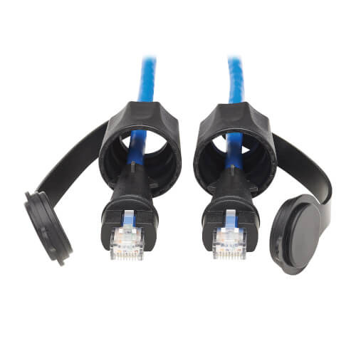 Tripp-Lite N200P-023BL-IND Cat6 Industrial UTP Ethernet Cable 100W PoE CMR-LP Blue 23Ft