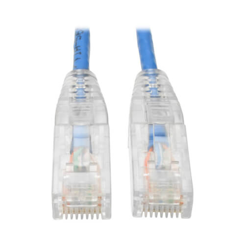 Tripp-Lite N201-S10-BL Cat6 Gigabit Patch Cable Snagless UTP RJ45 Molded Slim Blue 10Ft