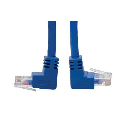 Tripp-Lite N204-003-BL-UD Cat6 Patch Cable Up-Angled / Down Angled UTP Molded M/M Blue 3Ft